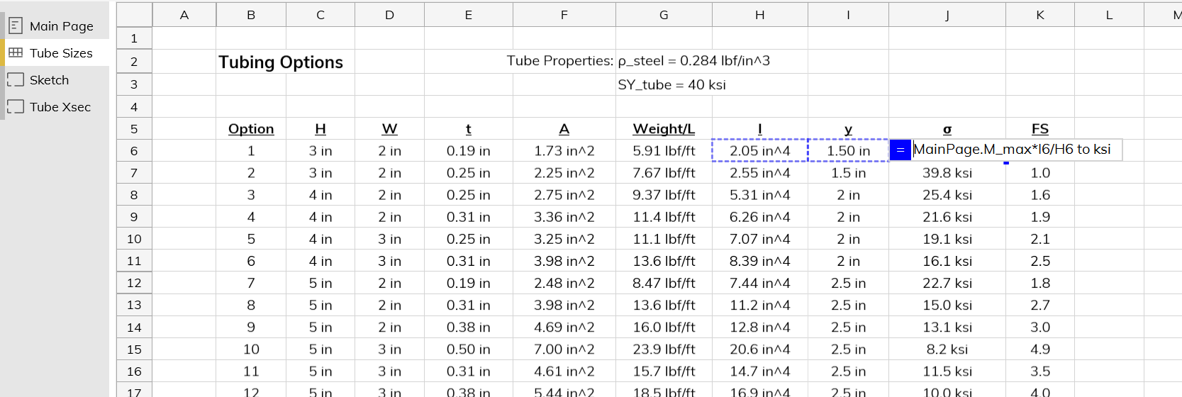 spreadsheet cells